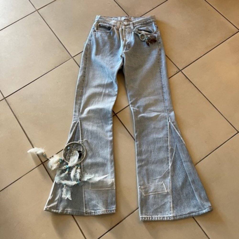 Martine Chambon "Dream catcher " Vintage Jeans